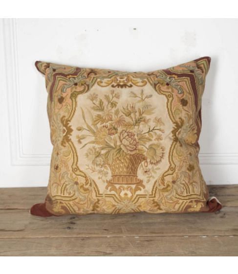 19th Century Tapestry Cushion