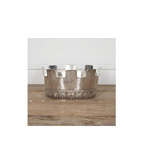 20th Century French Crenellated Silverplate Rafraichissoir