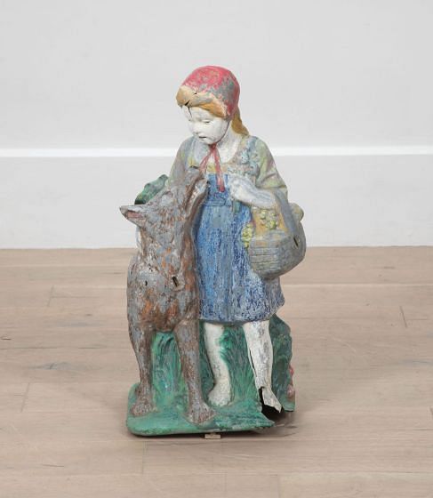 19th Century Zinc Red Riding Hood