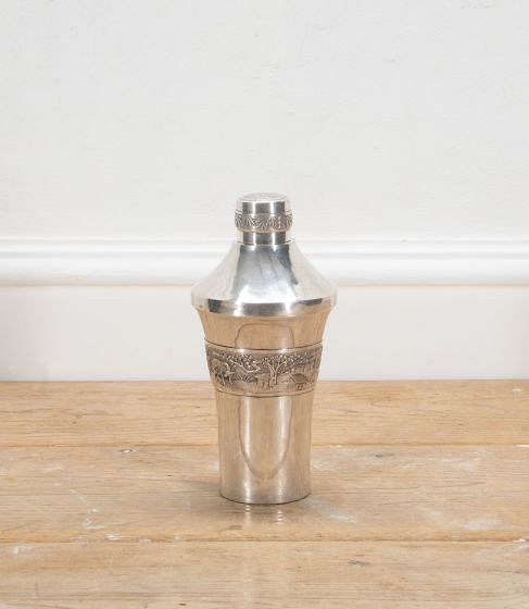 Vietnamese Silver Plate Cocktail Shaker