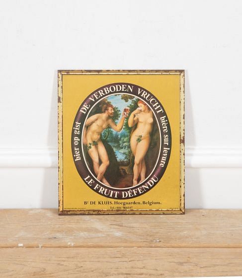 Original Advertising Forbidden Fruit Beer Sign