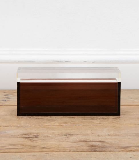 Italian 20th Century Alessandro Albrizzi Lucite Box