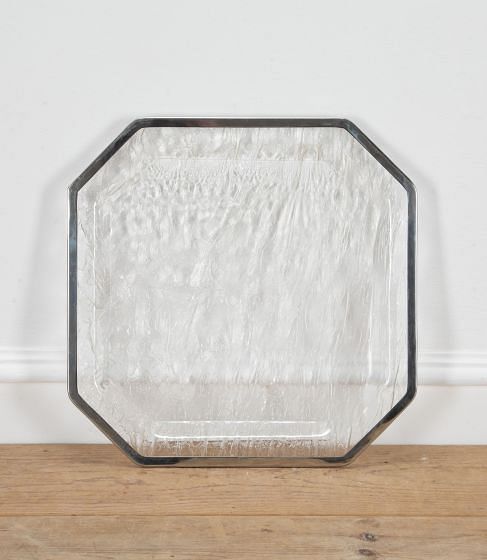 20th Century Italian Willy Rizzo Style Ice Effect Tray