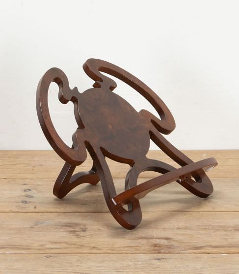 20th Century Spanish Burr Wood Table Lectern