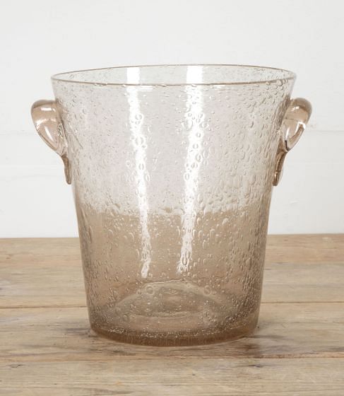 Large 20th Century French Biot Glass Champagne Bucket