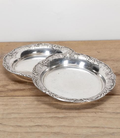 Pair of 'Boulanger' Silver Plate Coasters