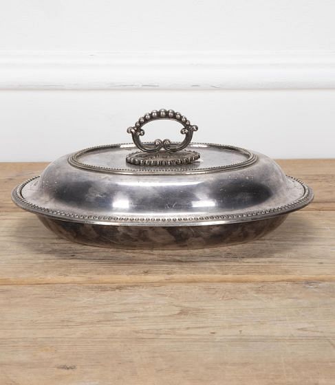 19th Century Silver Plate Serving Dish
