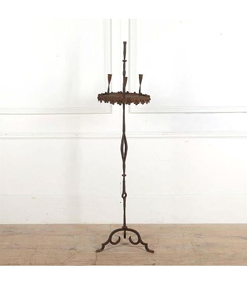 20th Century Iron Candle Stand