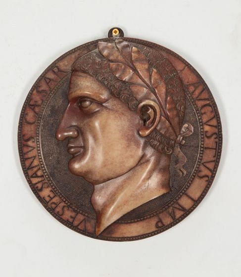 18th Century Italian Marble Relief of Roman Emperor Vespasian