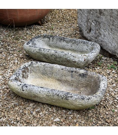Pair of 20th Century Stone Troughs