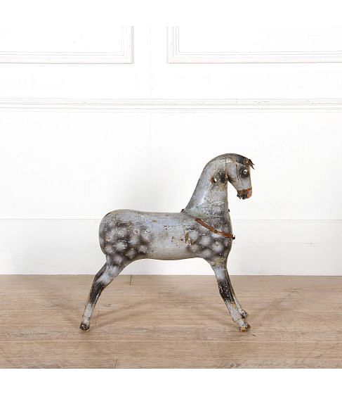 19th Century French Gesso and Wood Horse