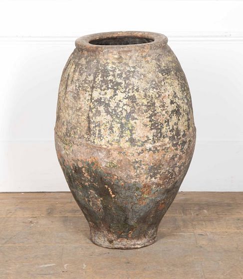 Large 19th Century Terracotta Olive Jar