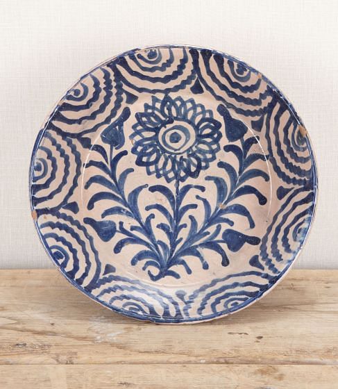 19th Century Spanish Fajalauza Bowl