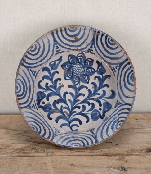 19th Century Spanish Fajalauza Bowl