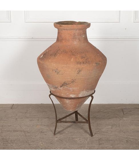 SALE: Late 19th Century Grecian Storage Jar on Stand