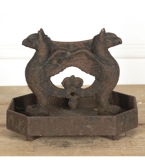 19th Century Cast Iron Boot Scraper