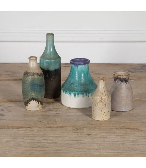 20th Century Group of Five Pots by Marcello Fantoni