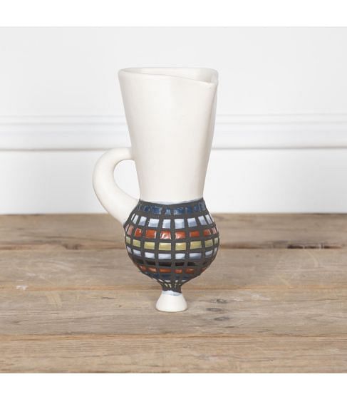 20th Century Roger Capron "Vase Murale" Wall Pocket