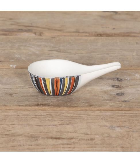 20th Century Roger Capron Ceramic Vide Poche with Pyjama Motif