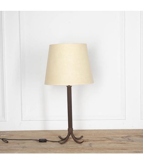 20th Century American Wrought Iron Table Lamp