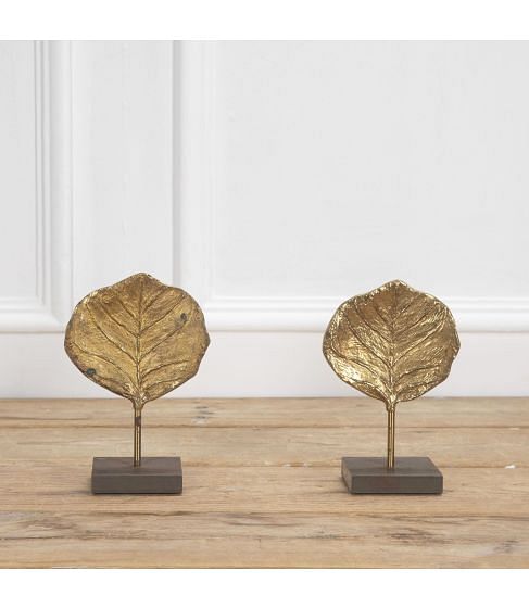 Pair of Gilt Bronze Leaf Castings by Chrystaine Charles