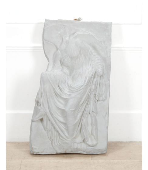 French 20th Century Classical Scene Plaster Wall Plaque