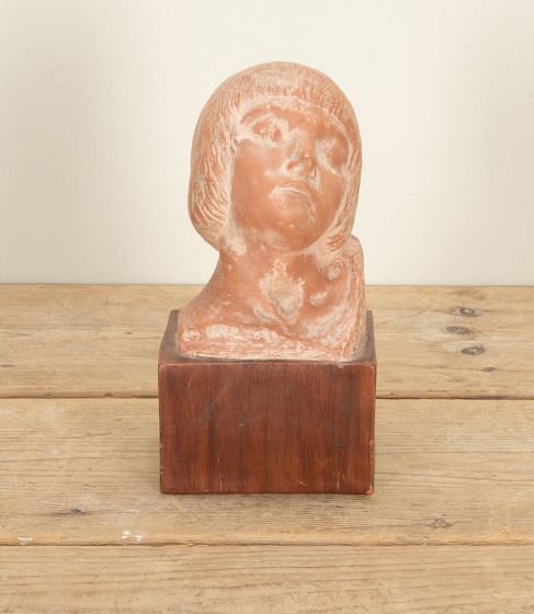 Art Deco French Terracotta Bust of a Female