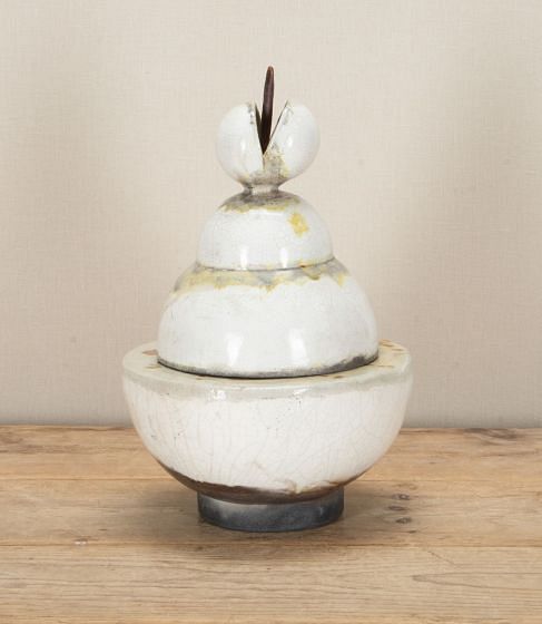 Contemporary Spanish Sculptural Lidded Vase by Marciano Buendía