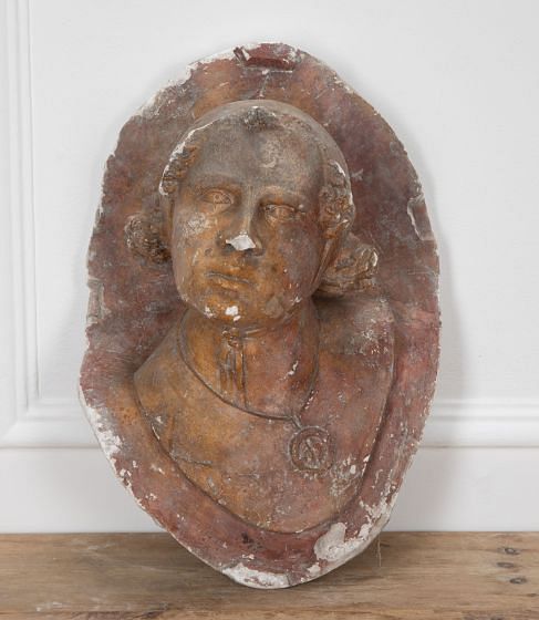 19th Century French Plaster Head