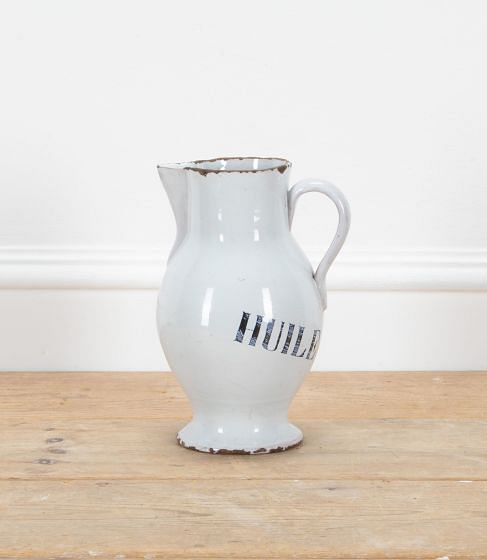 18th Century French Olive Oil Pitcher