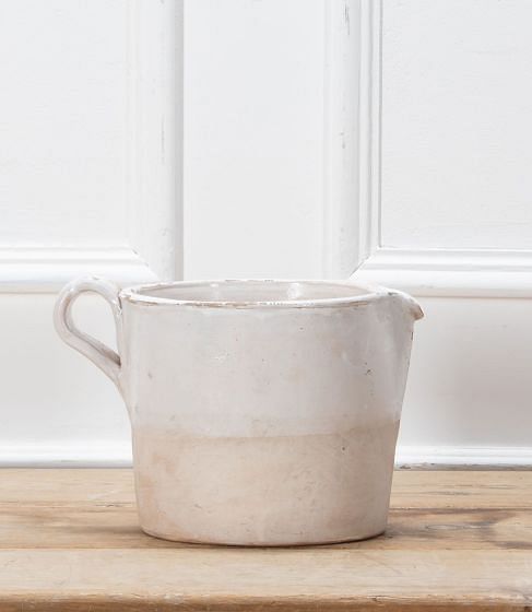 Large 20th Century Glazed Italian Earthenware Dairy Jug