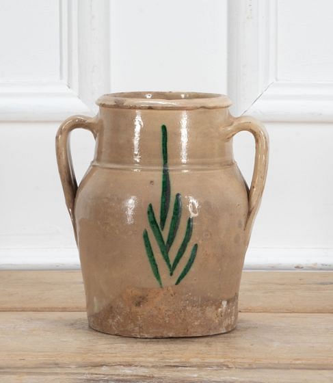 19th Century Italian Handmade Sardine Preserving Pot