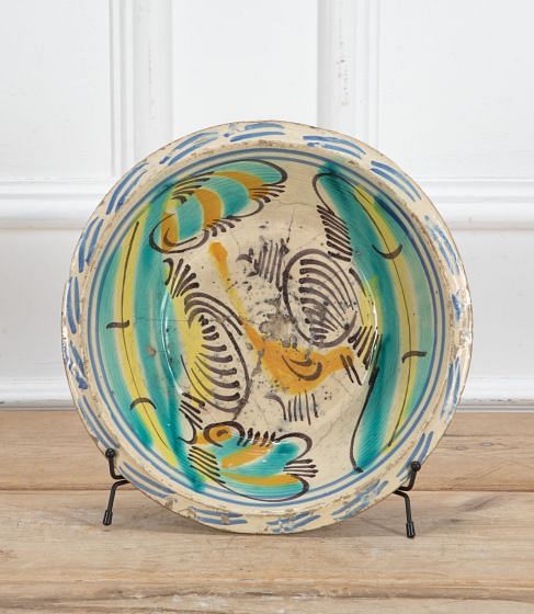 19th Century Spanish Lebrillo Bowl