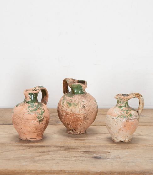 Trio of 19th Century Terracotta Water Jugs