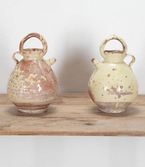 Pair of Late 19th Century Orjol Water Jars from Salon-de-Provence