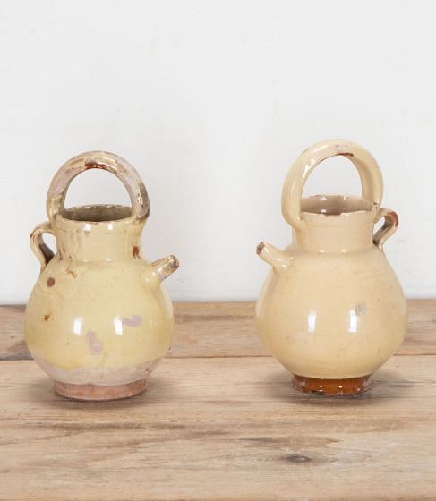 Pair of Small Late 19th Century Orjol Water Jars from Salon-de-Provence