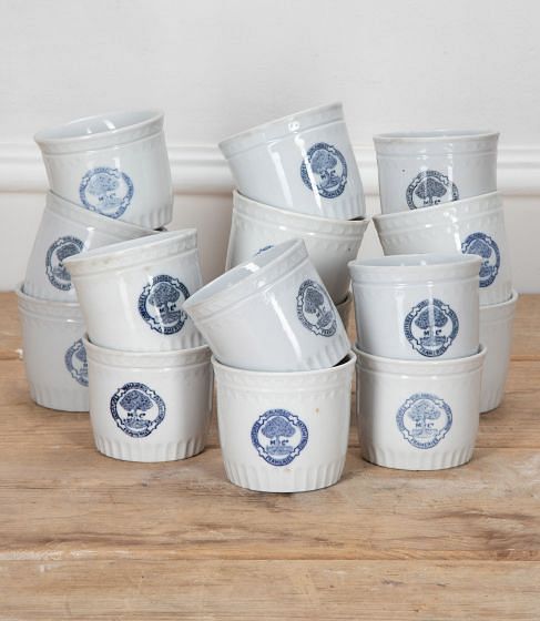 20th Century Belgian Porcelain Marmalade Jars