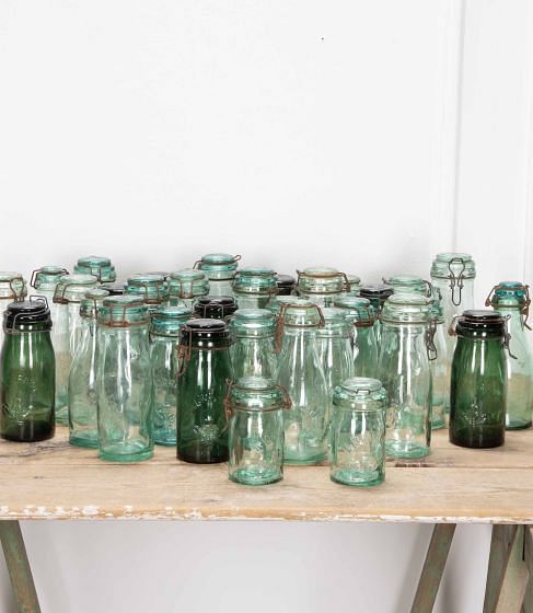 20th Century French Glass Preserve Jars