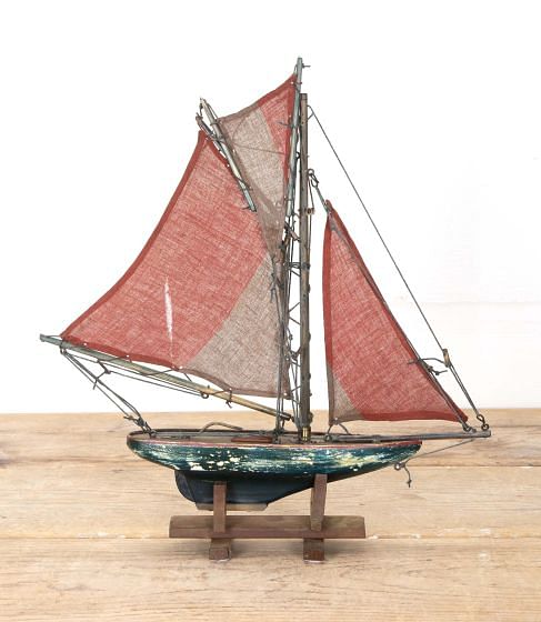 20th Century English Pond Yacht