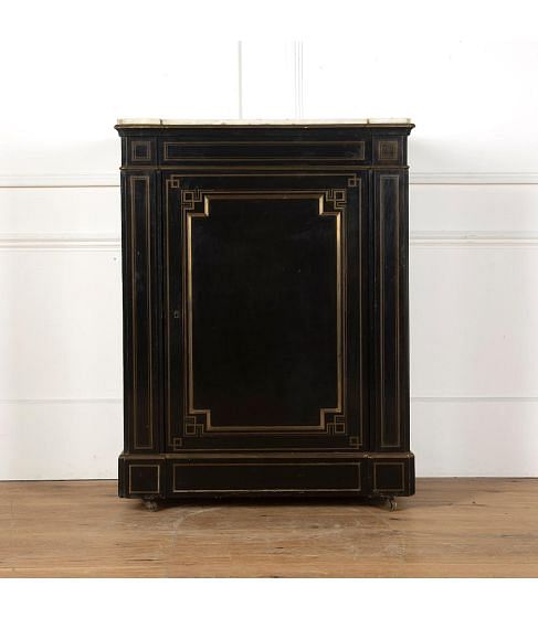 Ebonised Pedestal Cabinet
