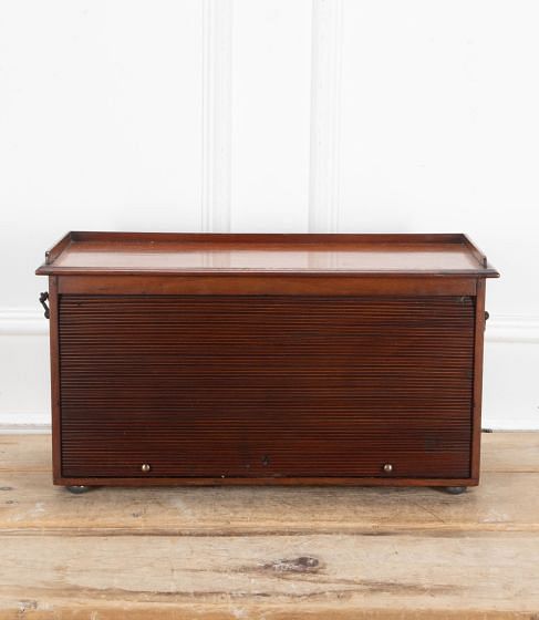 20th Century English Tambour Fronted Desk Tidy