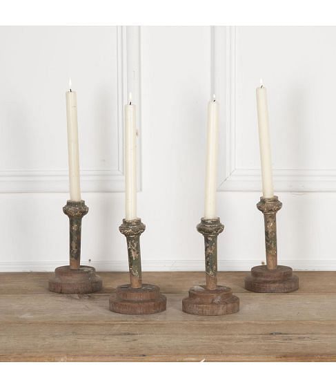 Set of Four Early 20th Century Swedish Candlesticks