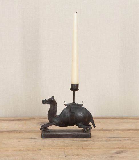 20th Century French Metal Camel Candlestick DA3743465