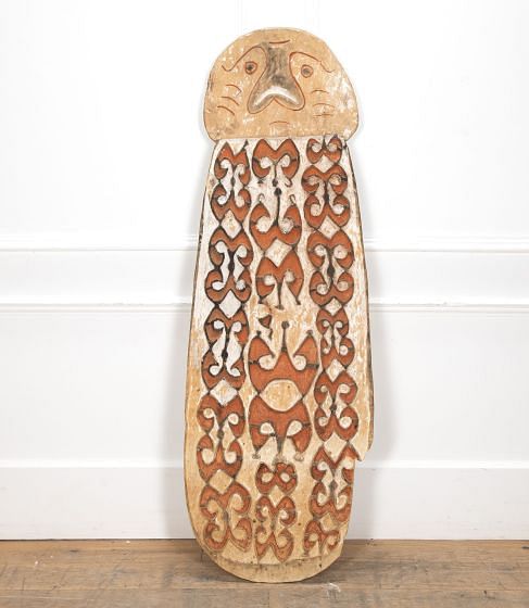 Large Asmat Shield from Papua New Guniea