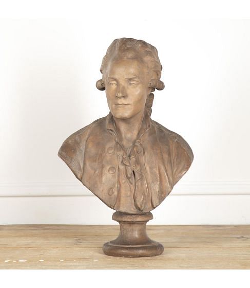 18th Century French Terracotta Bust of a Gentleman