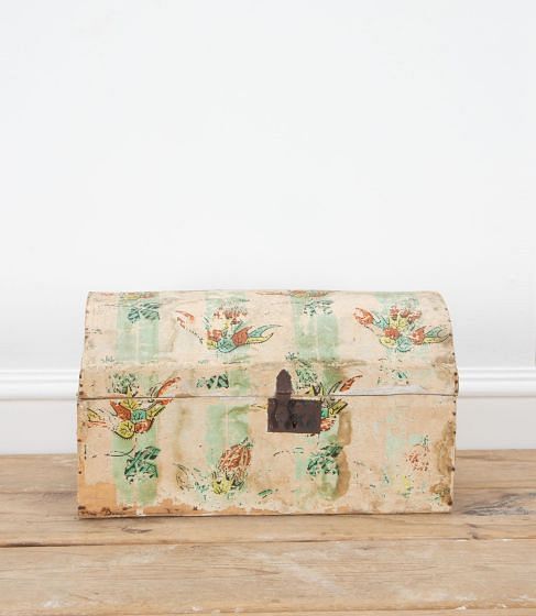 French 19th Century Papier Peinte Box