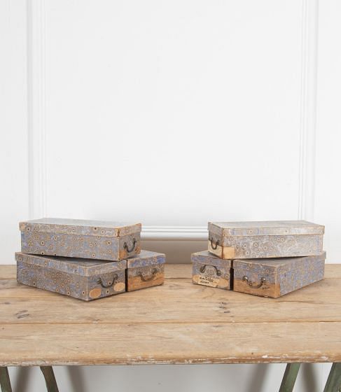 French 20th Century Haberdashery Shop Storage Boxes