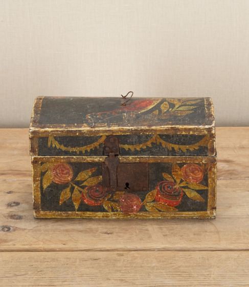 Small 19th Century French Normandy Marriage Box