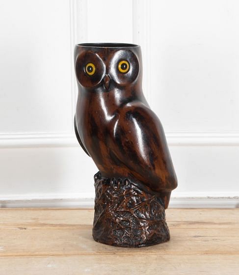 Mid-Century French Owl Umbrella Stand