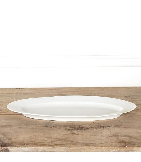 19th Century White Porcelain Fish Plate